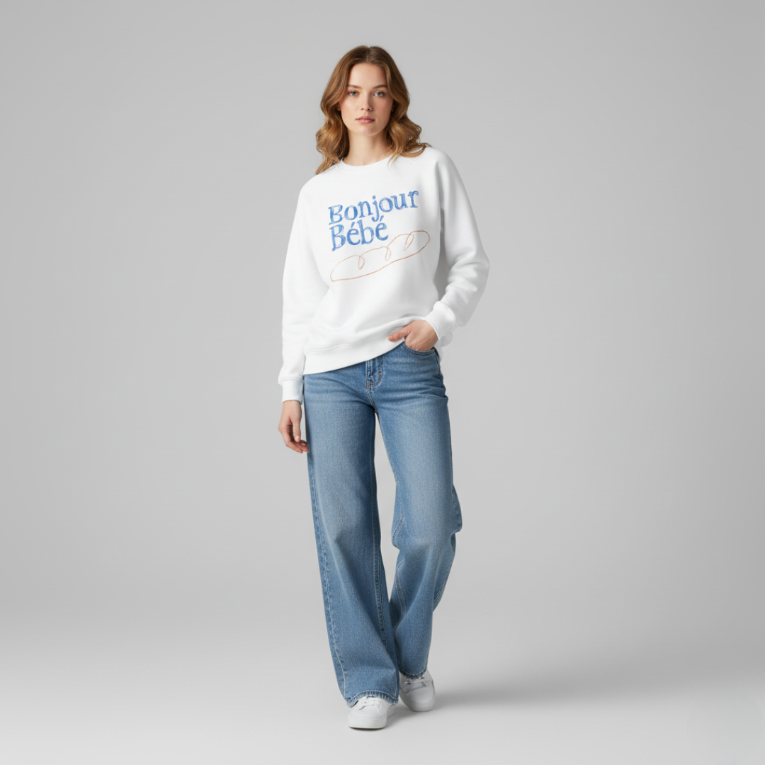 Bonjour Sweatshirt (Unisex)