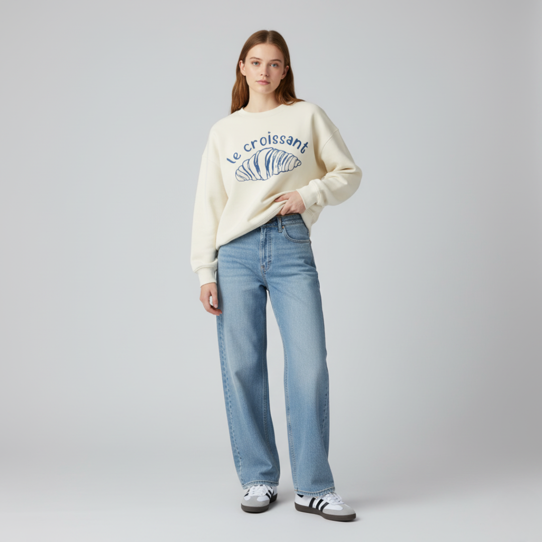 Le Croissant  Sweatshirt (Unisex)