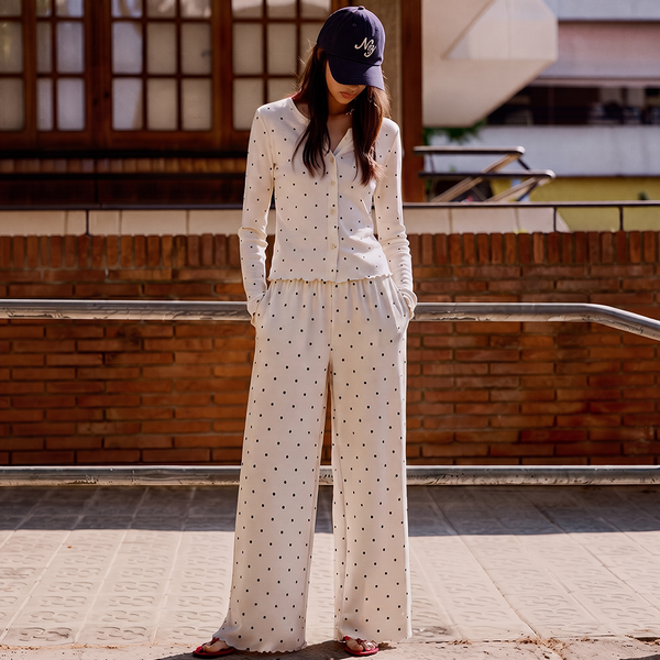 Everyday Set - White - Polka Dot Printed