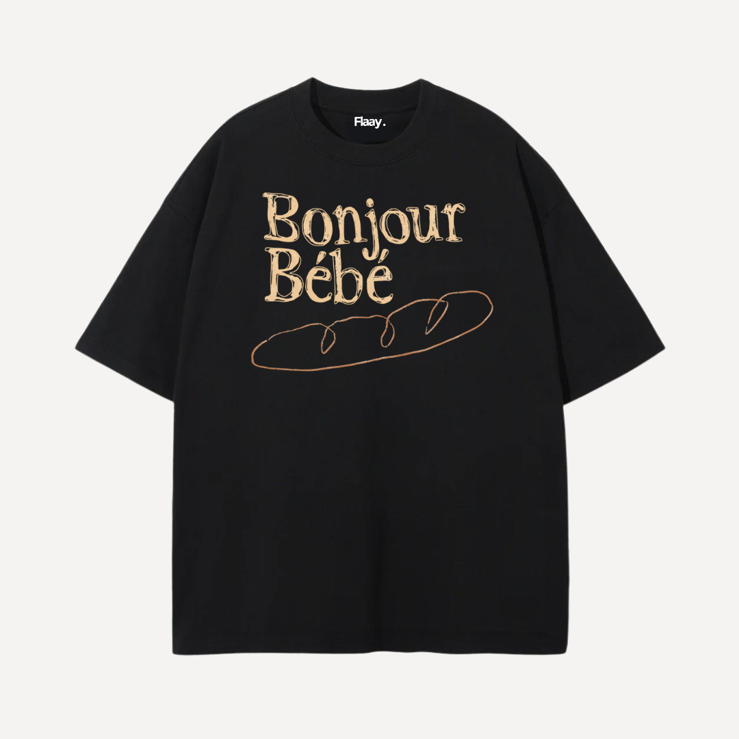 Bonjour Oversized T-Shirt (Unisex)