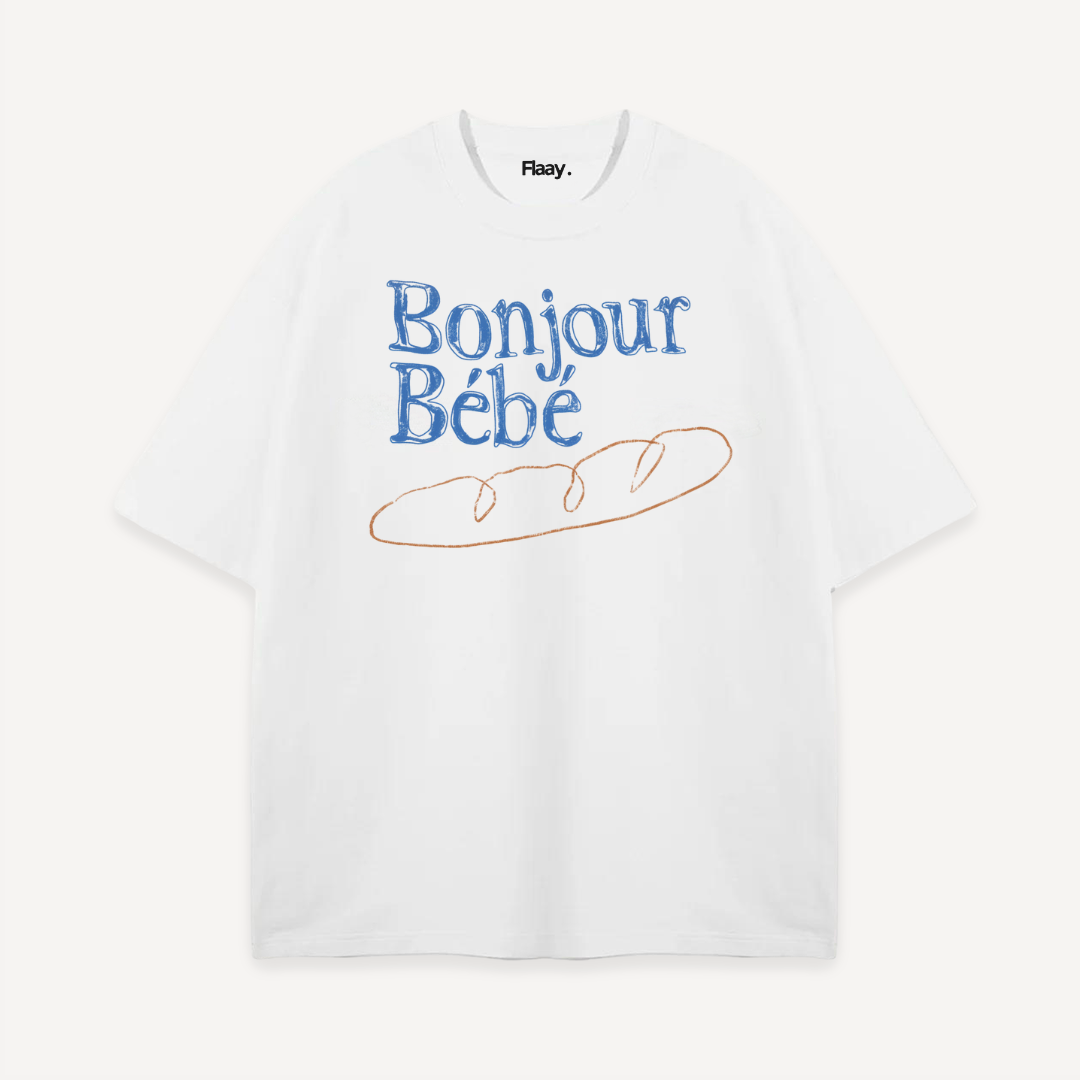 Bonjour Oversized T-Shirt (Unisex)