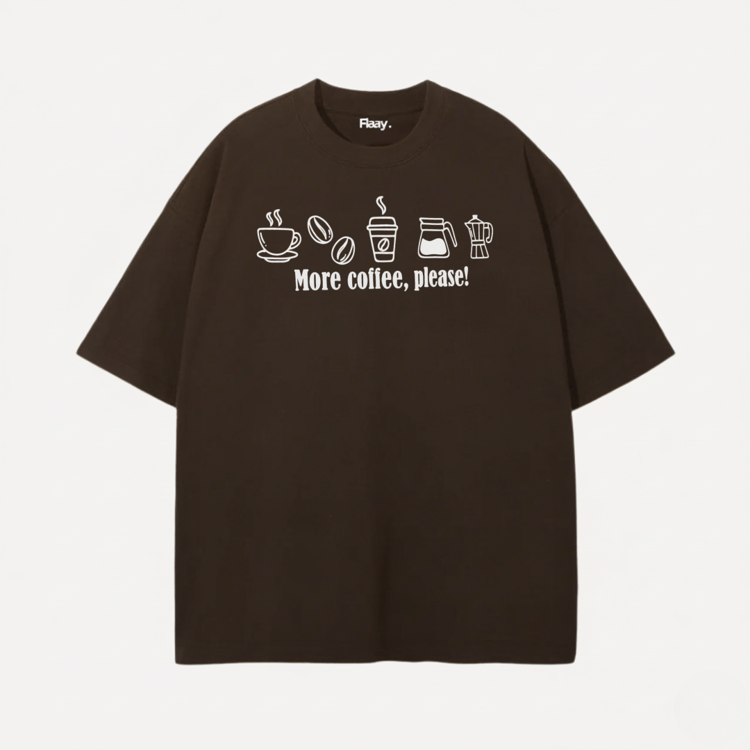 More Coffee Oversized T-Shirt (Unisex)