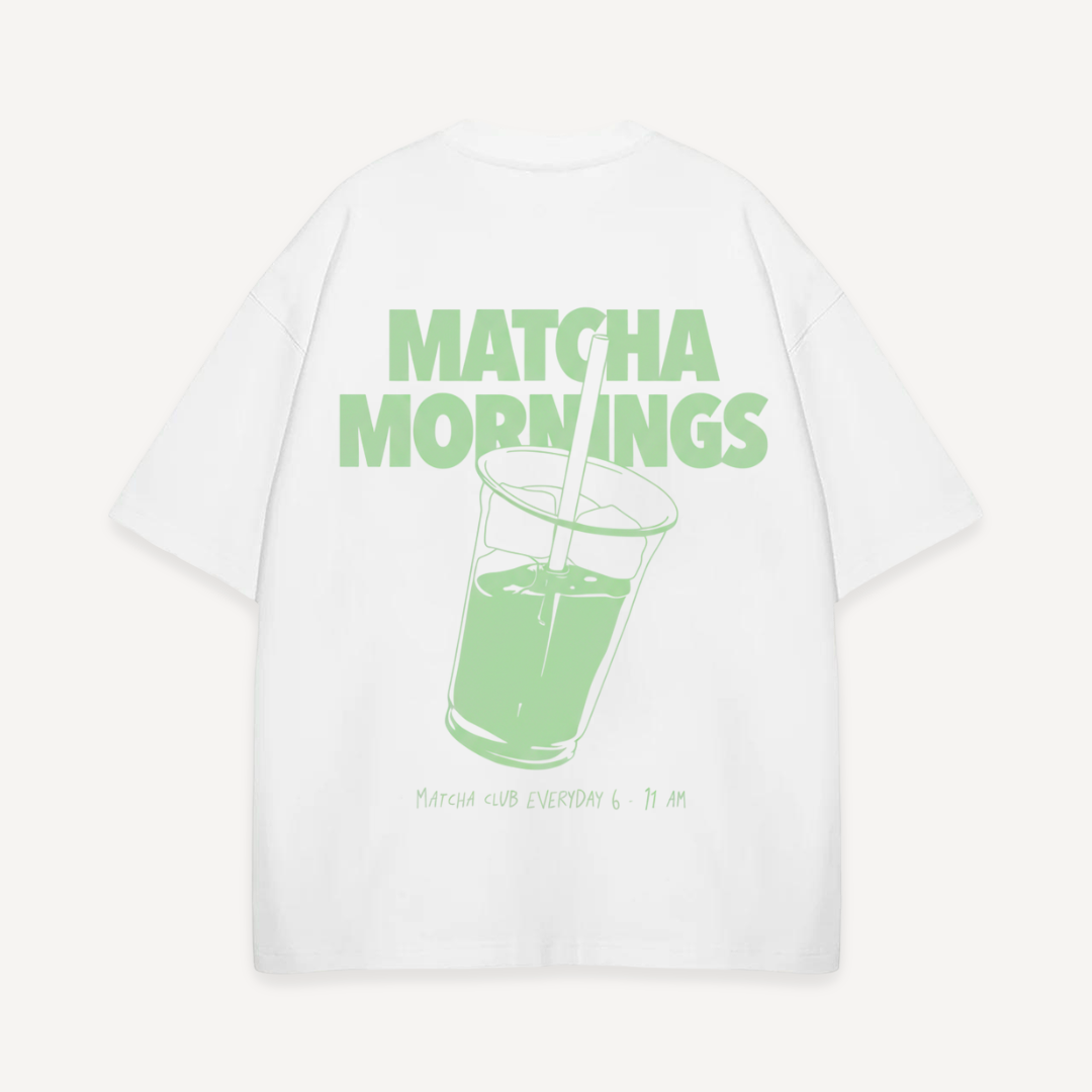 Matcha Morning Oversized T-Shirt (Unisex)