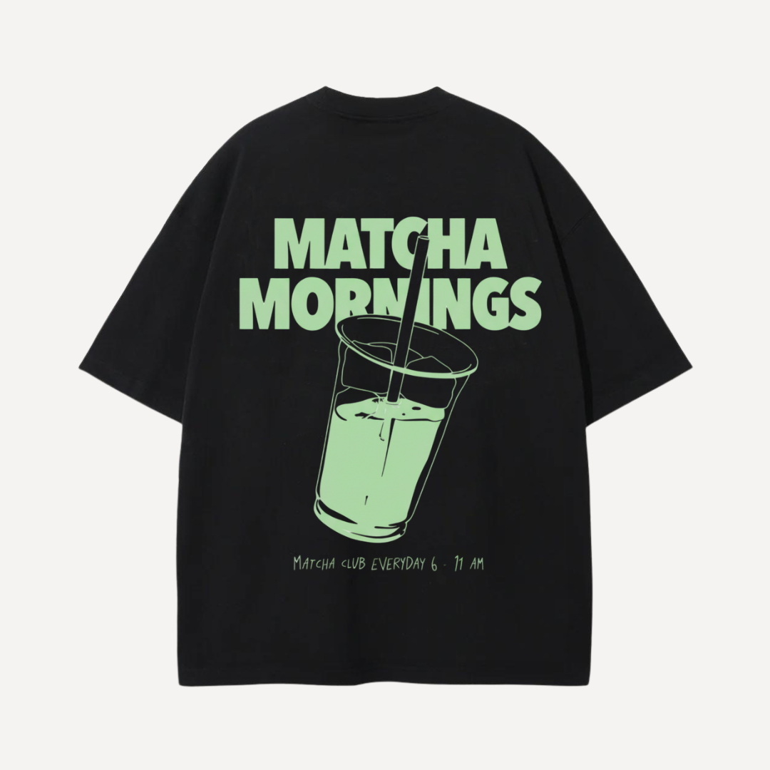 Matcha Morning Oversized T-Shirt (Unisex)