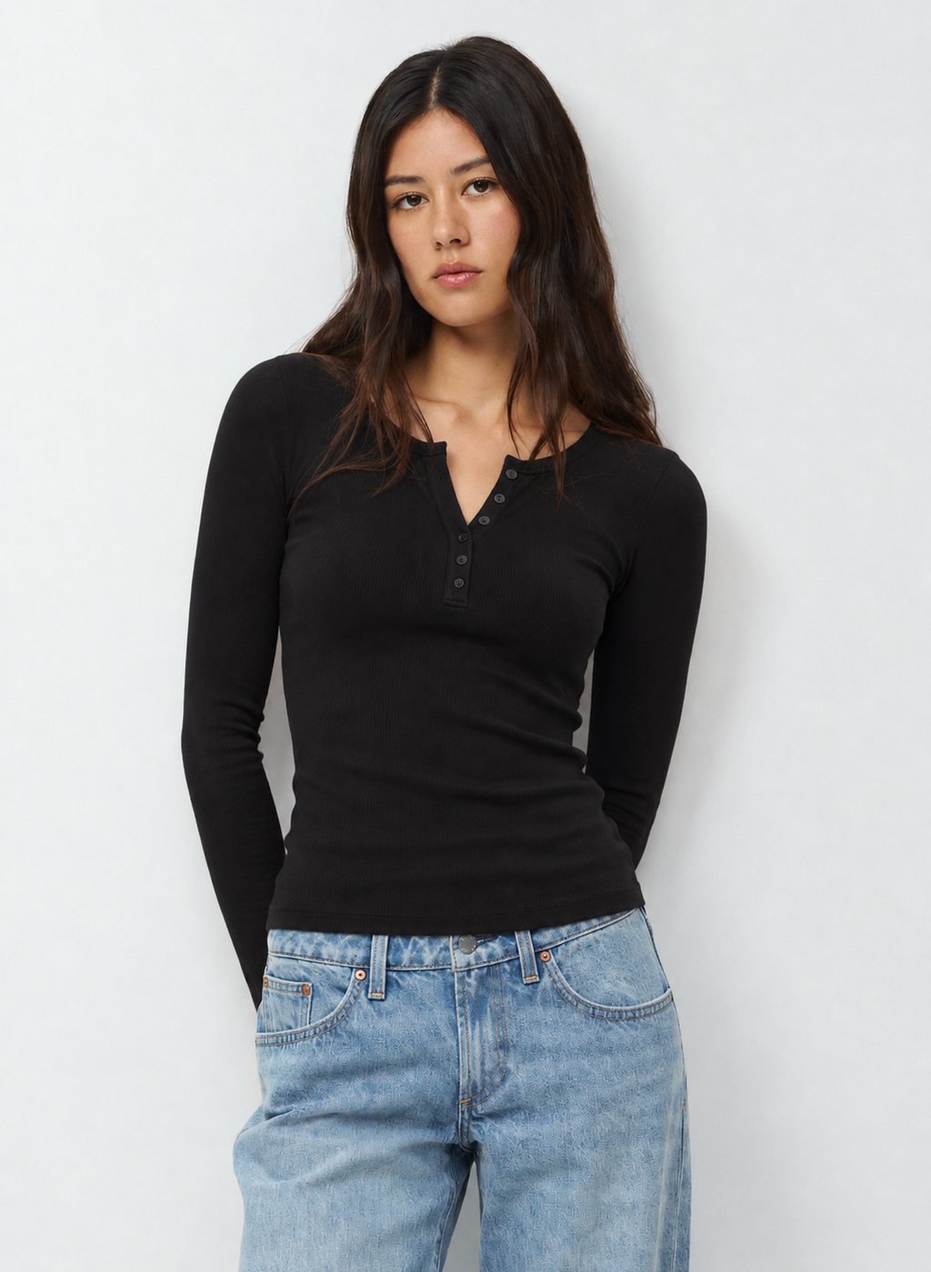 Henley T-Shirt - Black
